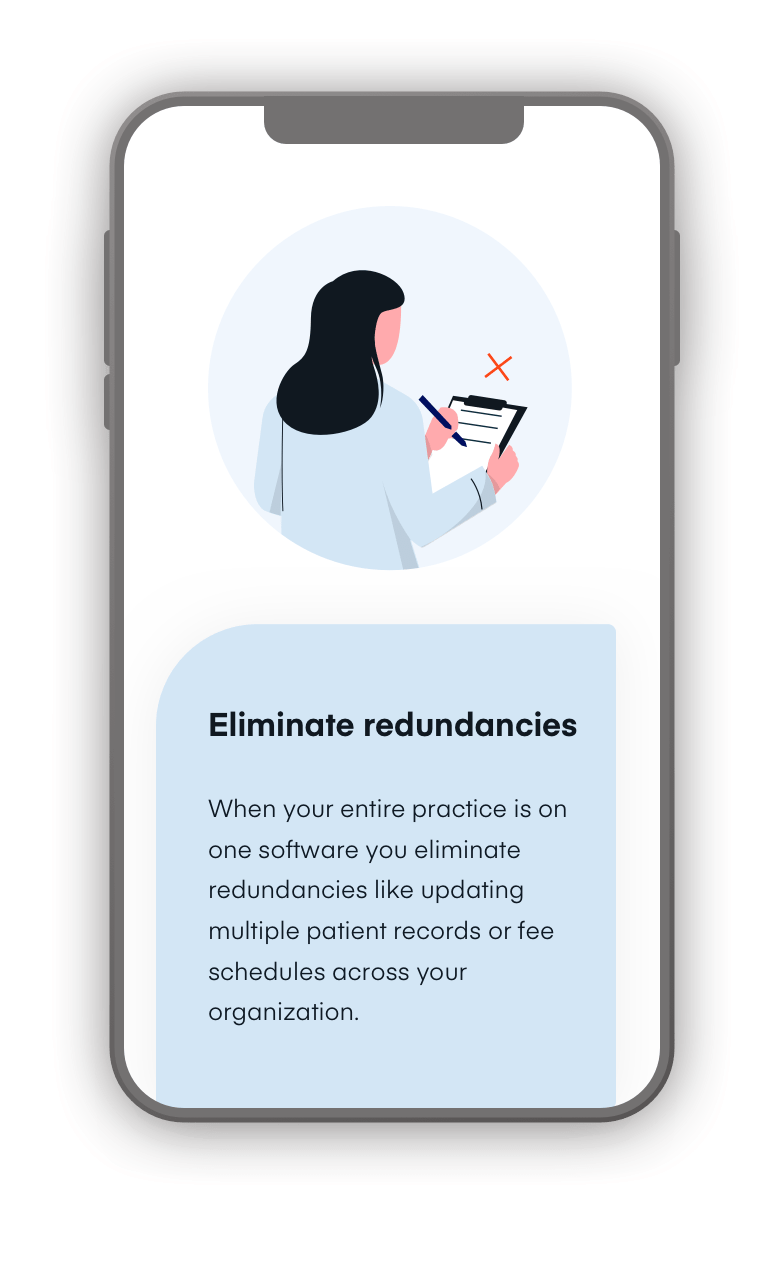 eliminate redundancies phone graphic