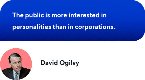 David Ogilvy quote about brand personality