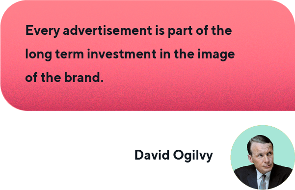 David Ogilvy quote about advertisements