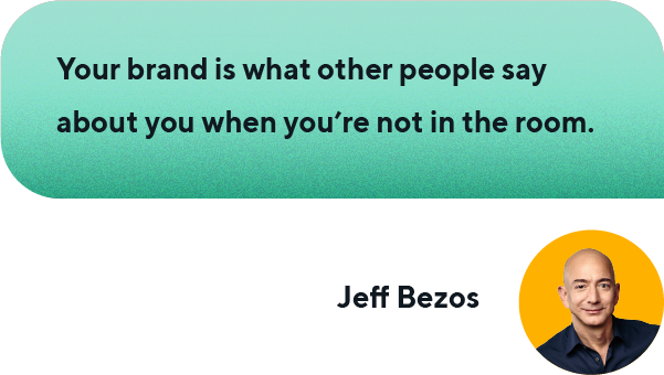 Jeff Bezos quote about brand